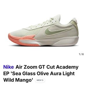Nike Air Zoom GT Cut Academy - Sea Glass and Wild Mango